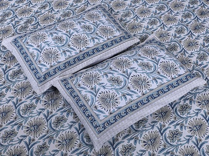 SUNFLOWER PRINT JAIPURI PREMIUM COTTON BEDSHEET