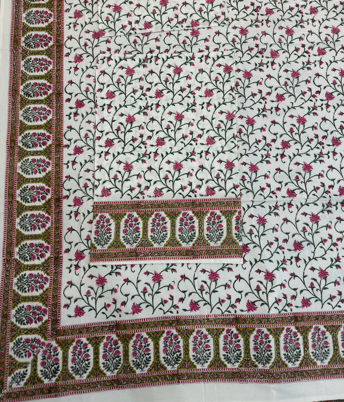 JAIPURI ROYAL PREMIUM COTTON BEDSHEET WITH ROSE PRINT