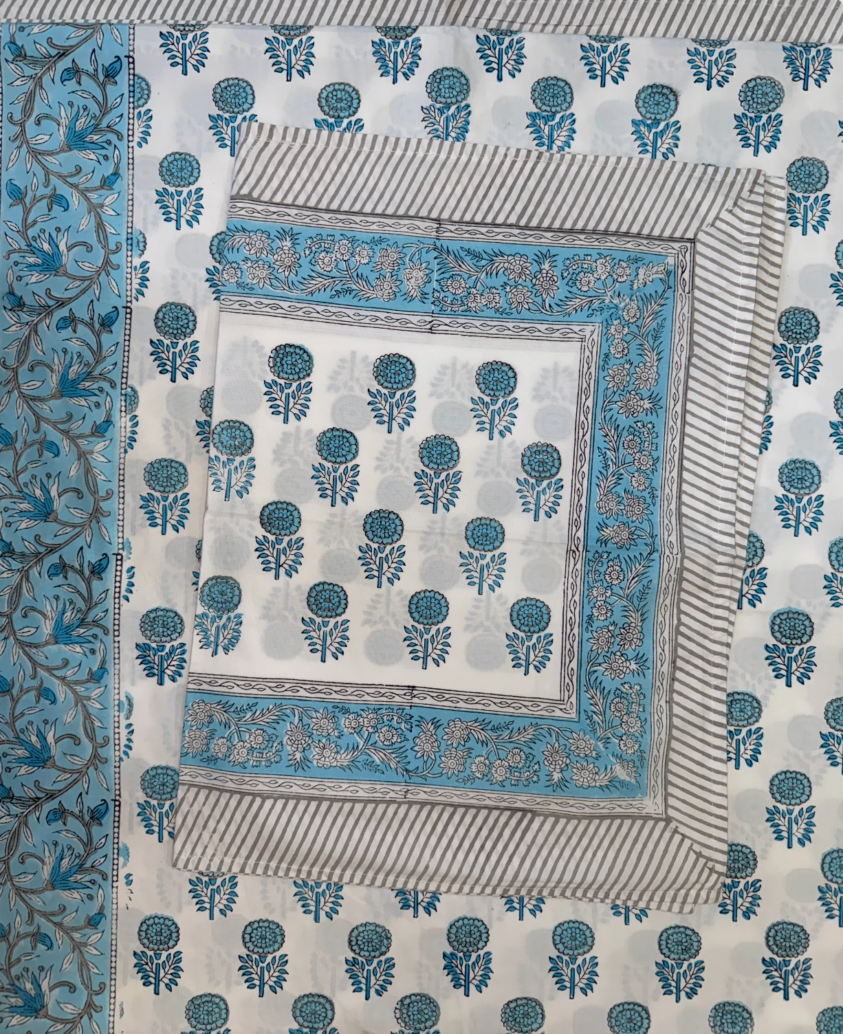 CHRYSANTHEMUM JAIPURI PREMIUM COTTON BEDSHEET