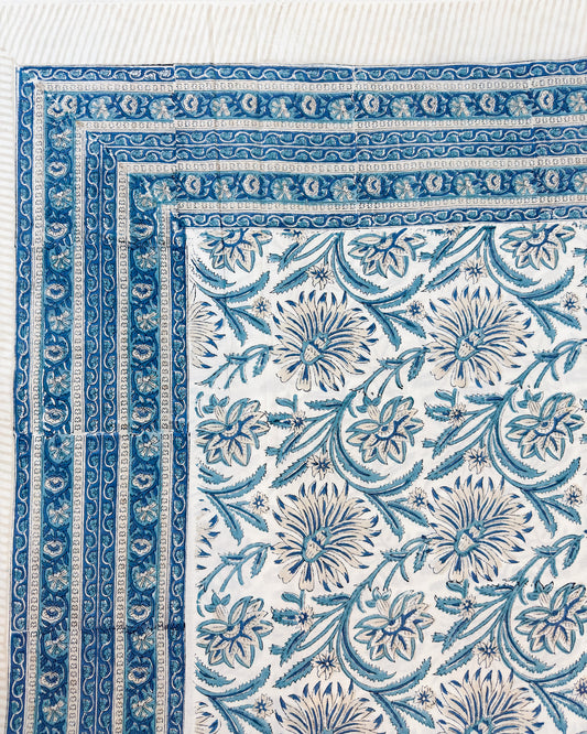 SUNFLOWER PRINT JAIPURI PREMIUM COTTON BEDSHEET