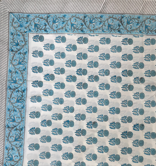 CHRYSANTHEMUM JAIPURI PREMIUM COTTON BEDSHEET